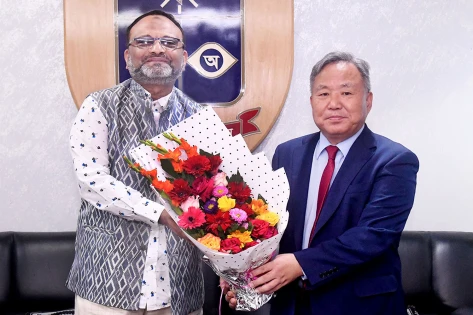 ঢাবি উপাচার্যের সঙ্গে দক্ষিণ কোরিয়ার রাষ্ট্রদূতের সাক্ষাৎ